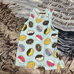 Cool mens funny Donut Tank Top assorted flavors
